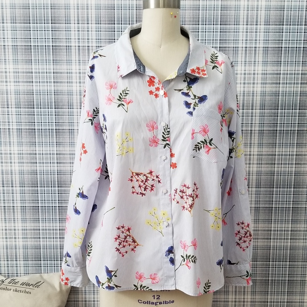 Long sleeve button down shirt